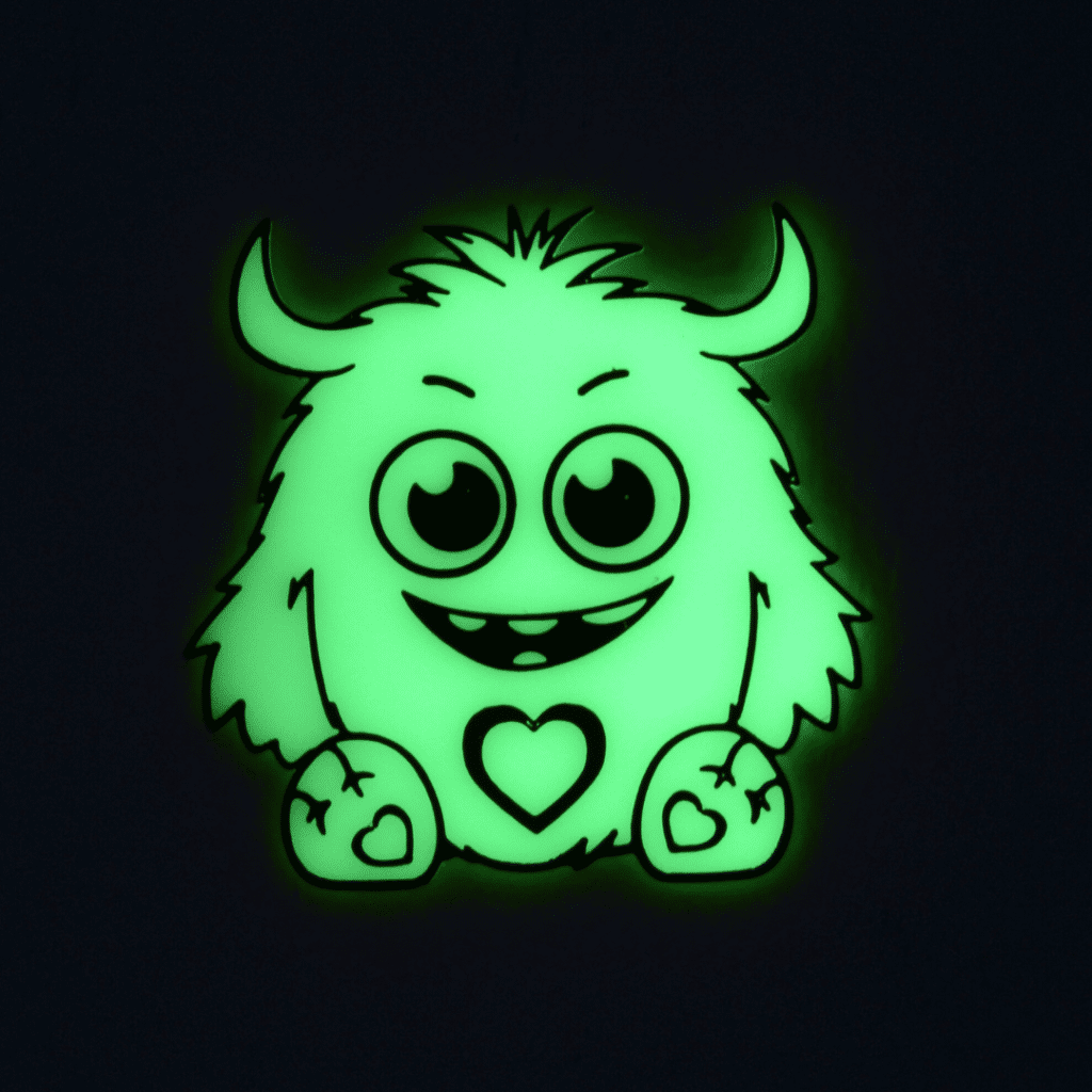 פְּרִיזִי - דמות קסומה זוהרת בחושך לחדרי ילדים קישוט לקיר גדול