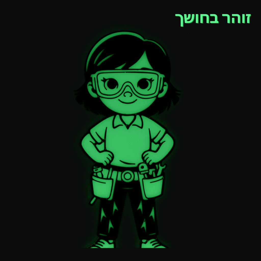 קישוטי קיר זוהרים בחושך לחדרי ילדים - טכנאית