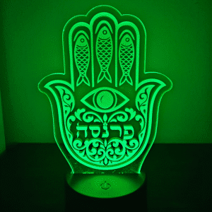 מנורת לד פרנסה לד בצבע ירוק